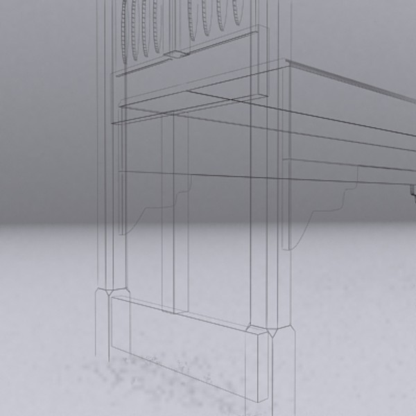 medieval bench 3d model - High Bench by SuIXo